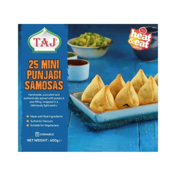 Taj 25 Mini Punjabi Samosas 600g