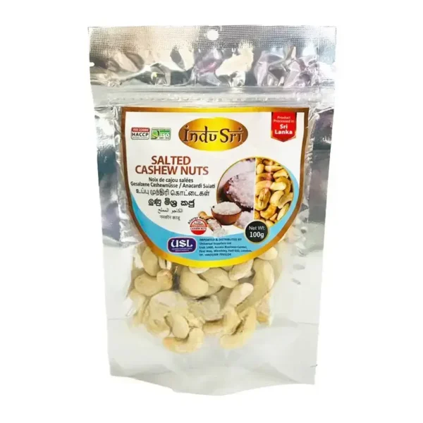 Indu Sri Salted Cashew Nuts 100g