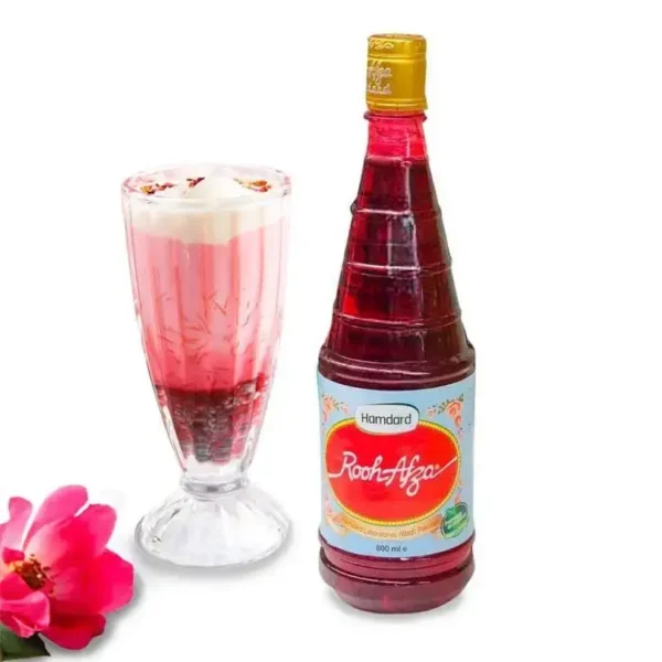 Hamdard Rooh Afza Rose Syrup 800ml