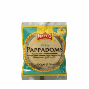 Natco Pappadoms Jeera 3" Madras 100g